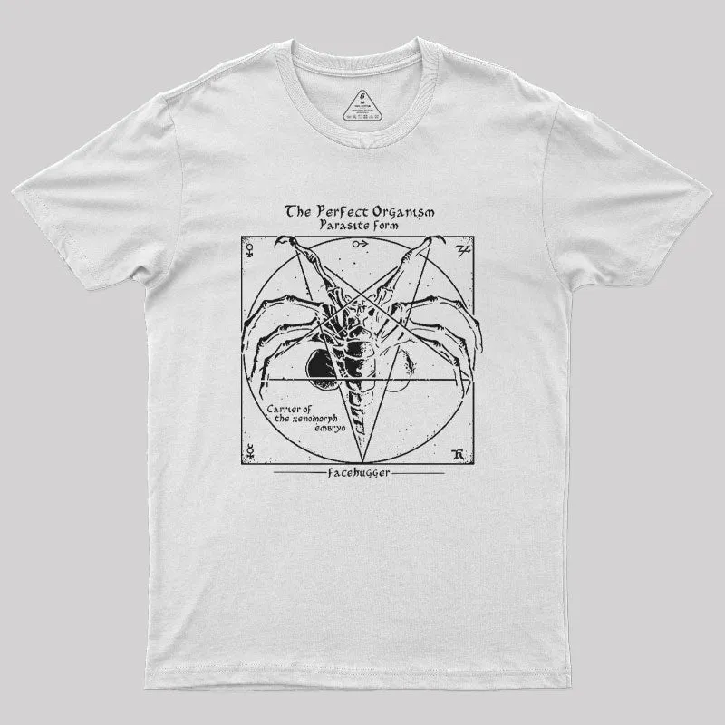 Alien Pentagram Nerd T-Shirt - Image 11
