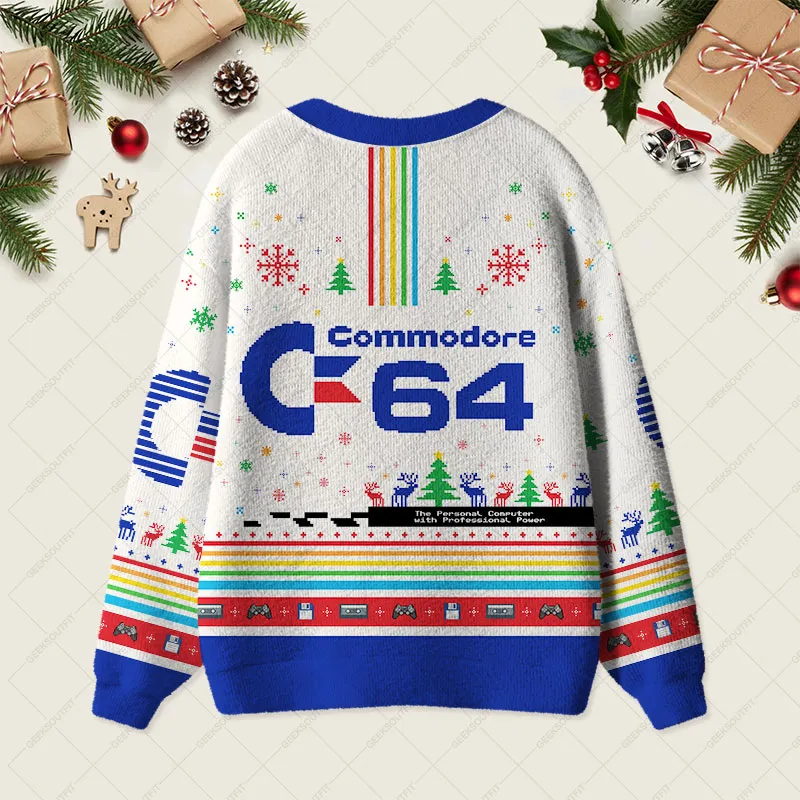 Commodore 64 Geek Ugly Cardigan Sweaters