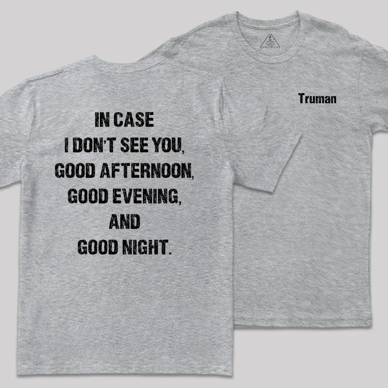 Truman's Farewell Front and Back Printed Geek T-Shirt - Image 4