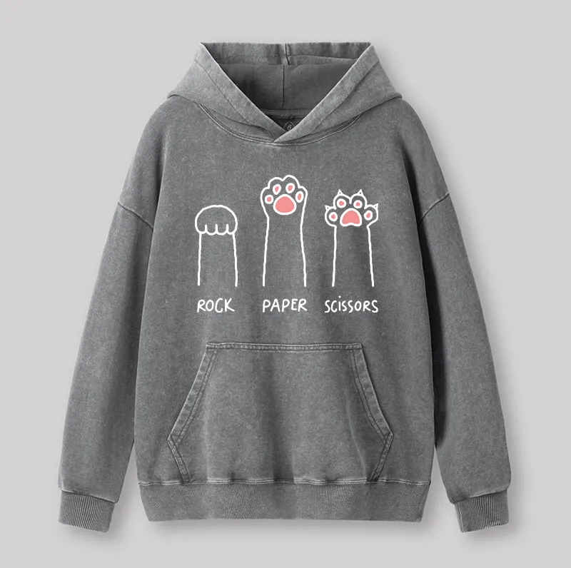 Cat Paw Washed Hoodie - Image 4