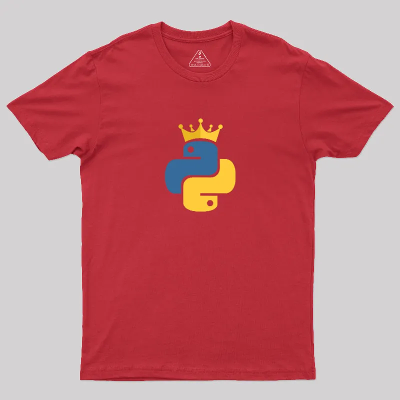 Python King Geek T-Shirt - Image 6