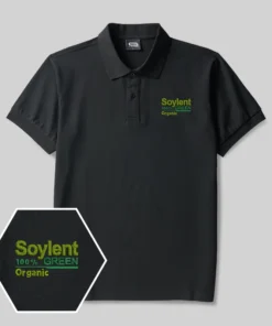 Soylent Green Geek Embroidered Polo Shirts