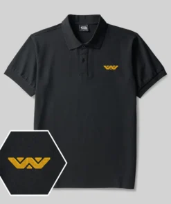 Weyland Corp Geek Embroidered Polo Shirts