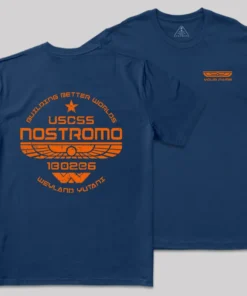 Alternative view of Personalized USCSS Nostromo Geek T-Shirt