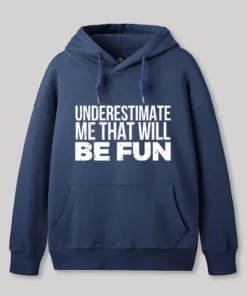 Alternative view of Underestimate Me Geek Hoodie