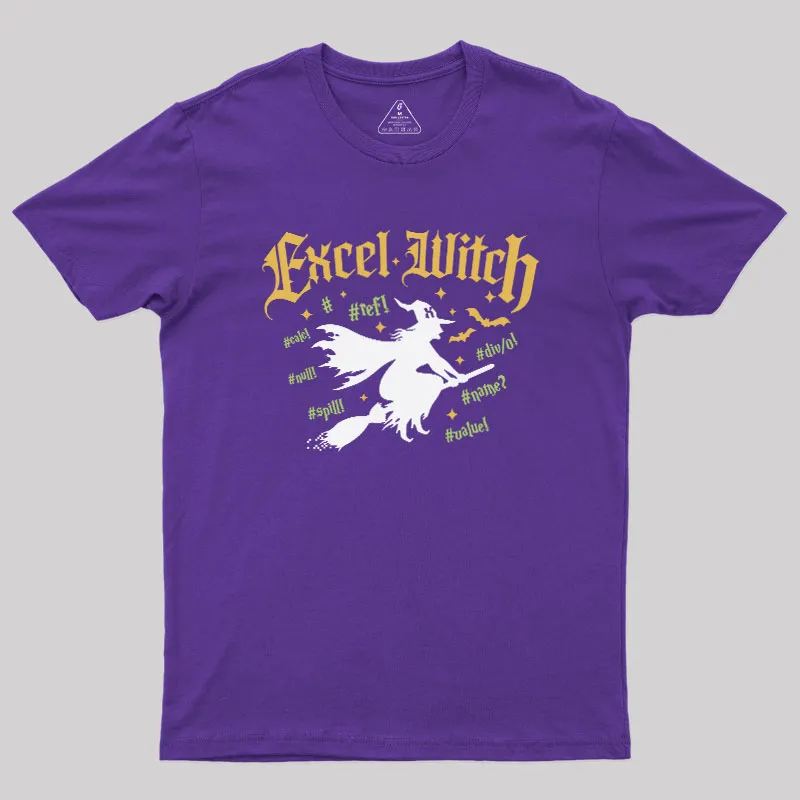 Excel Witch Geek T-Shirt - Image 6