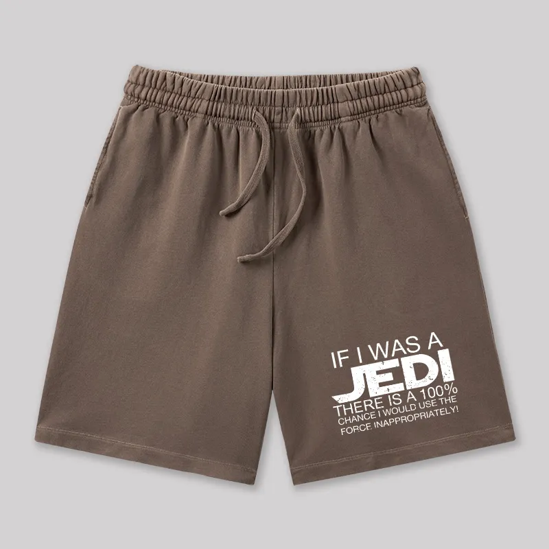 Use The Force Inappropriately Geeky Washed Shorts - Image 7