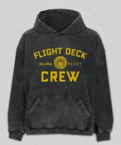 Battlestar Galactica Flight Deck Crew Washed Hoodie