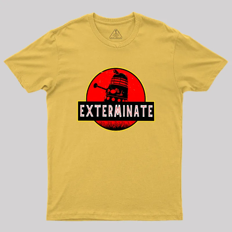Darlek Exterminate Jurassic Park Dr Who Geek T-Shirt - Image 6