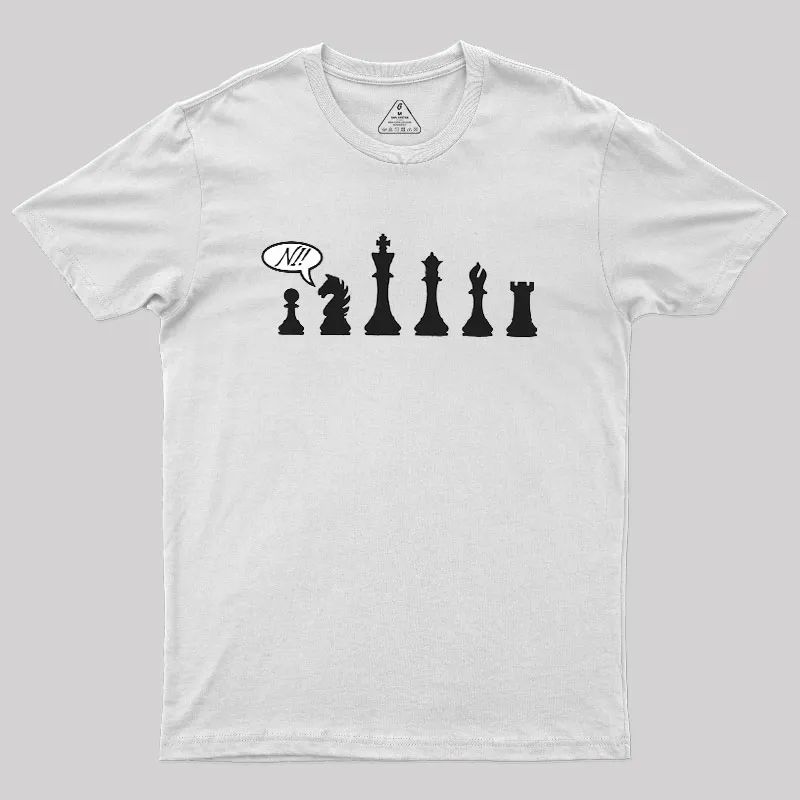 Ni! in a crowd Geek T-Shirt - Image 9