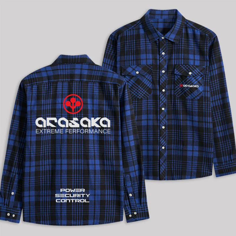 Arasaka Plaid Flannel Shirt - Image 2