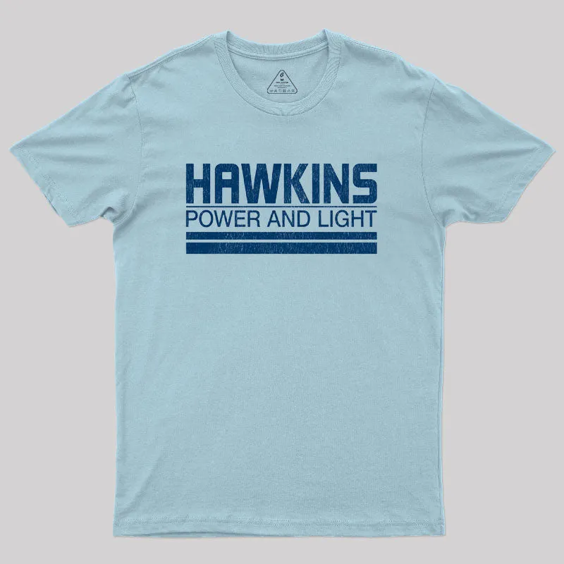 Hawkins Power and Light Geek T-Shirt - Image 2