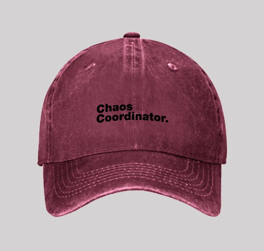 Chaos Coordinator Washed Vintage Baseball Cap - Image 3