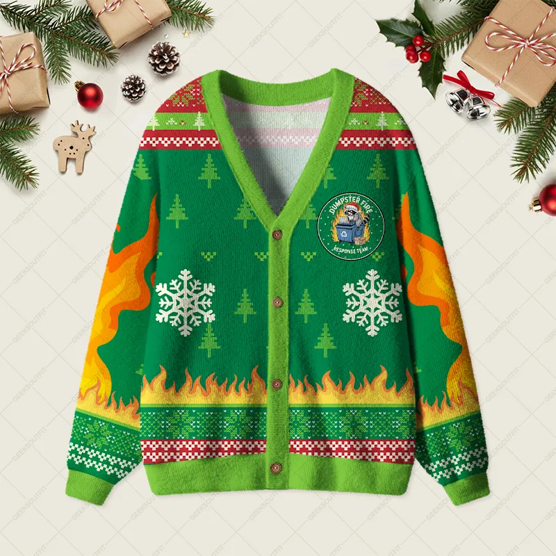 Trash Panda Geek Ugly Cardigan Sweaters