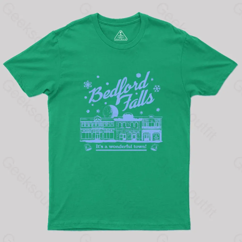 Bedford Falls is Wonderful! Geek T-Shirt - Image 9