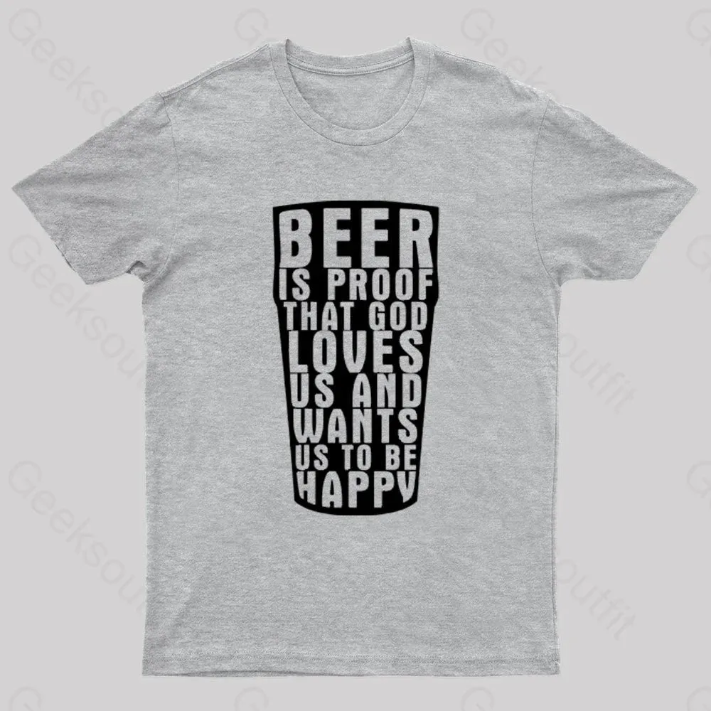 Benjamin Franklin Beer Quote Geek T-Shirt - Image 7