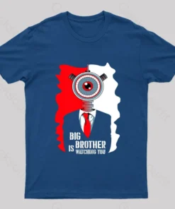 Alternative view of Big Brother Is Watching You Nerd T-Shirt