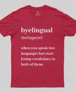 Alternative view of Bilingual Definition Geek T-Shirt