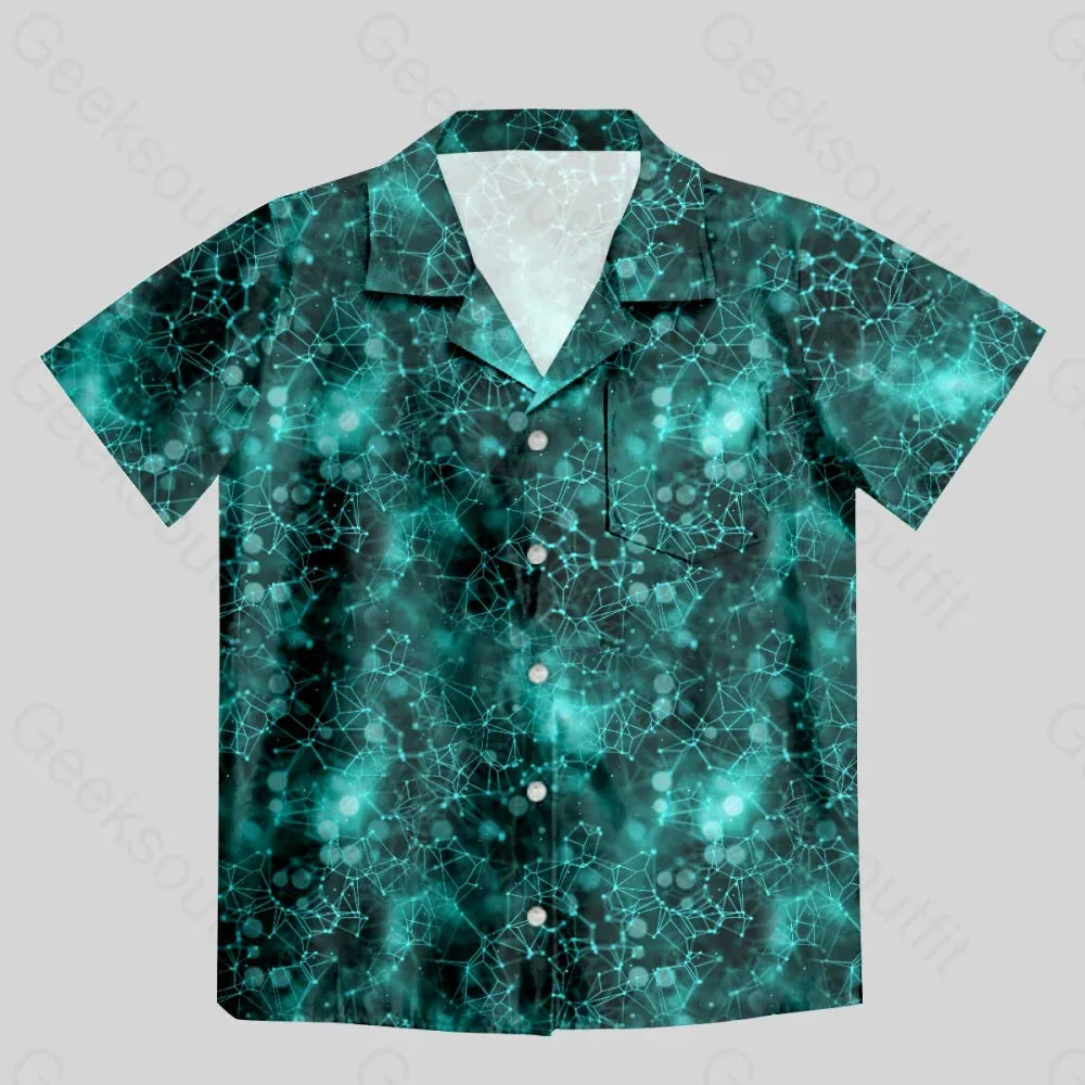 Biological DNA Moleculee Button Up Pocket Shirt - Image 3