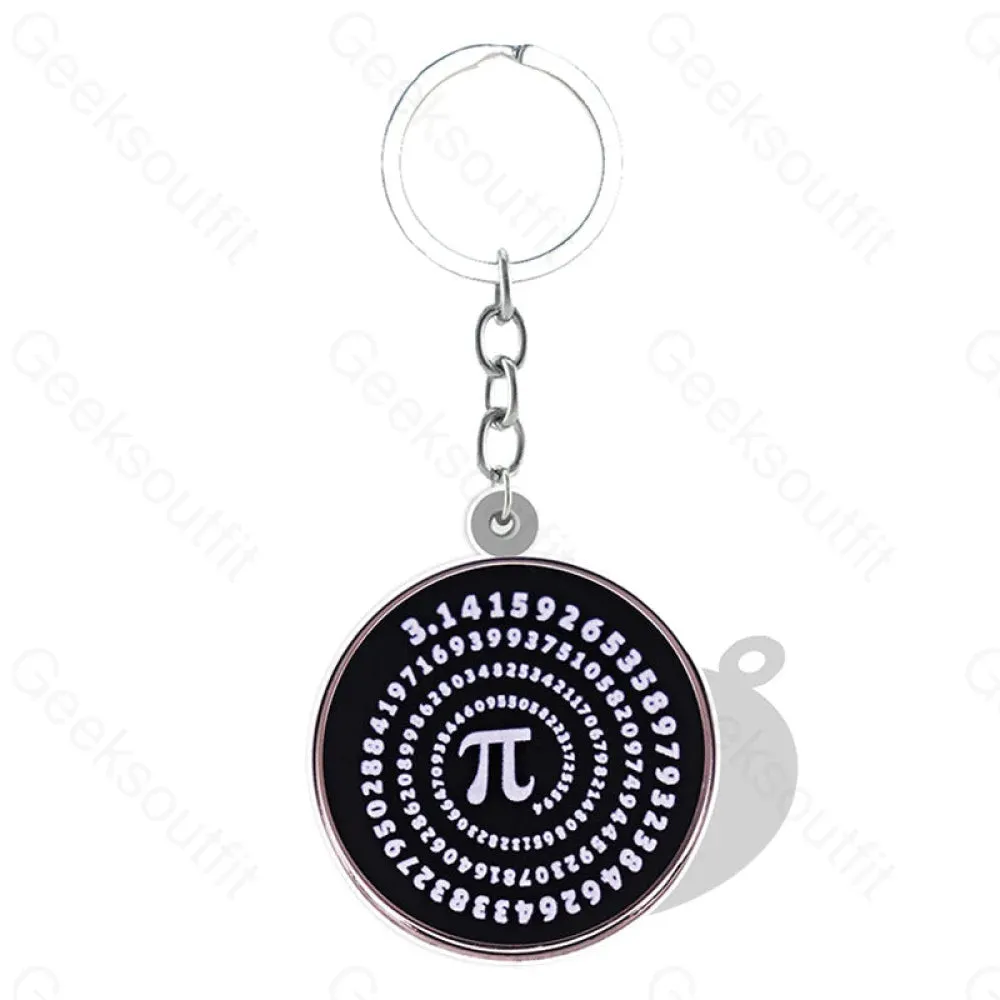 Black Chemistry Math Elements Keychain - Image 4