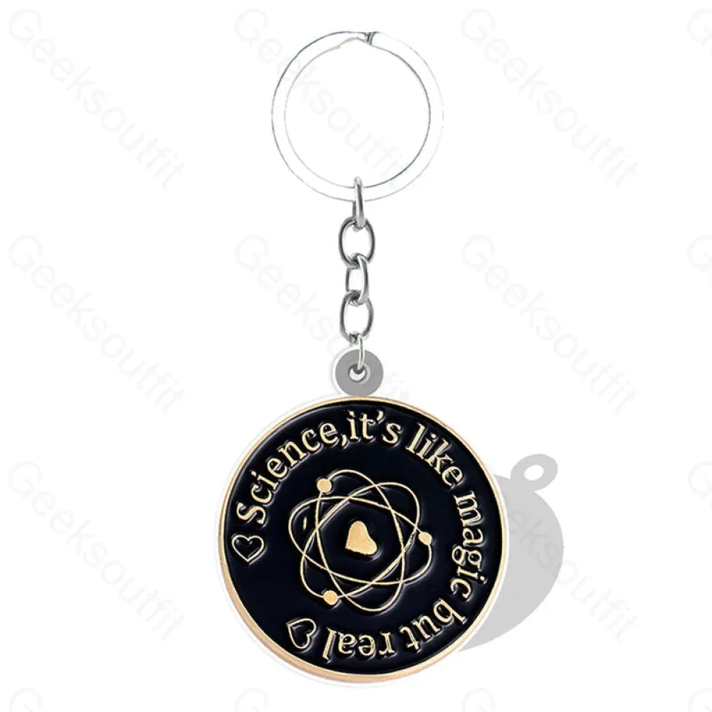 Black Chemistry Math Elements Keychain - Image 5