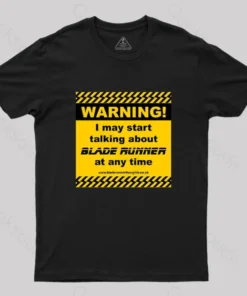 Alternative view of Blade Runner Warning 01 T-Shirt