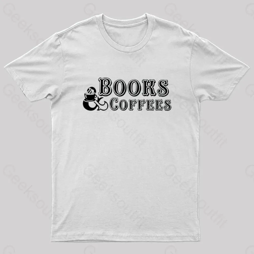 Books And Coffees Nerd T-Shirt - Image 8