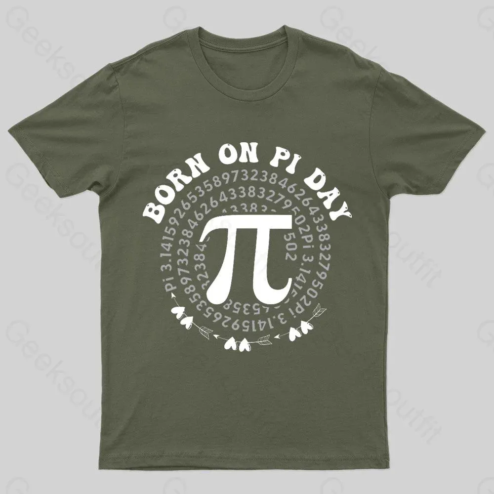 Born On Pi Day Nerd T-Shirt - Image 2