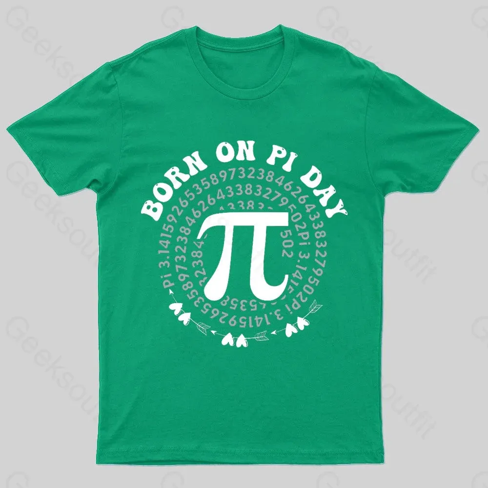 Born On Pi Day Nerd T-Shirt - Image 6