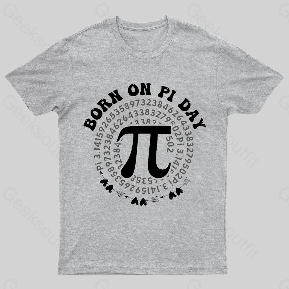 Born On Pi Day Nerd T-Shirt - Image 5