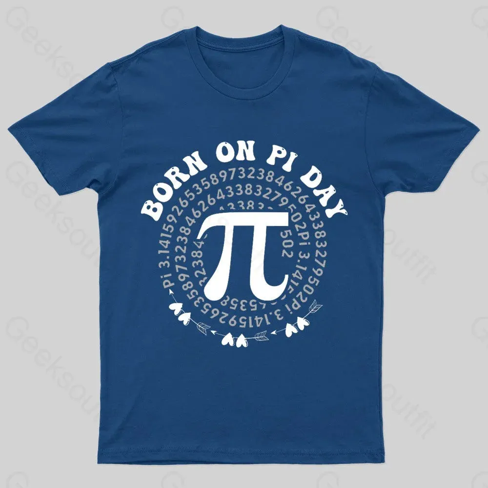Born On Pi Day Nerd T-Shirt - Image 3