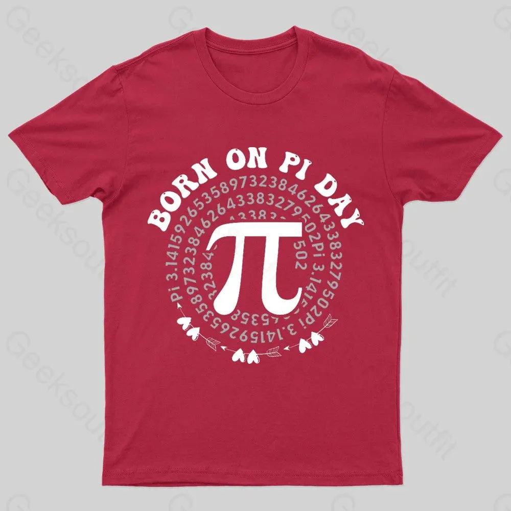 Born On Pi Day Nerd T-Shirt - Image 4