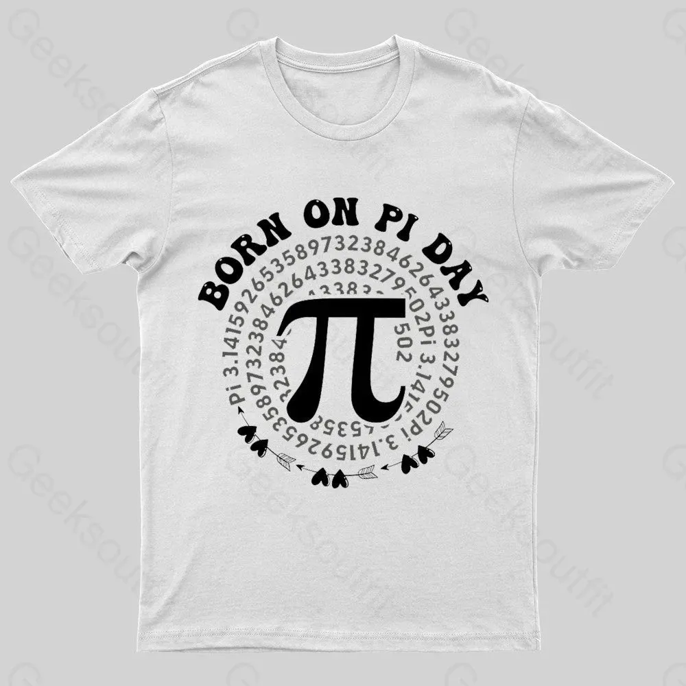 Born On Pi Day Nerd T-Shirt - Image 7