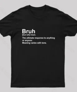 Alternative view of Bruh Definition Nerd T-Shirt