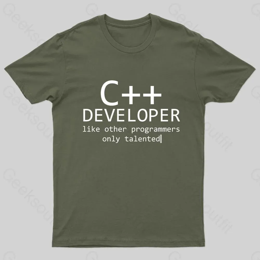 C Developer For Programmers Nerd T-Shirt - Image 2