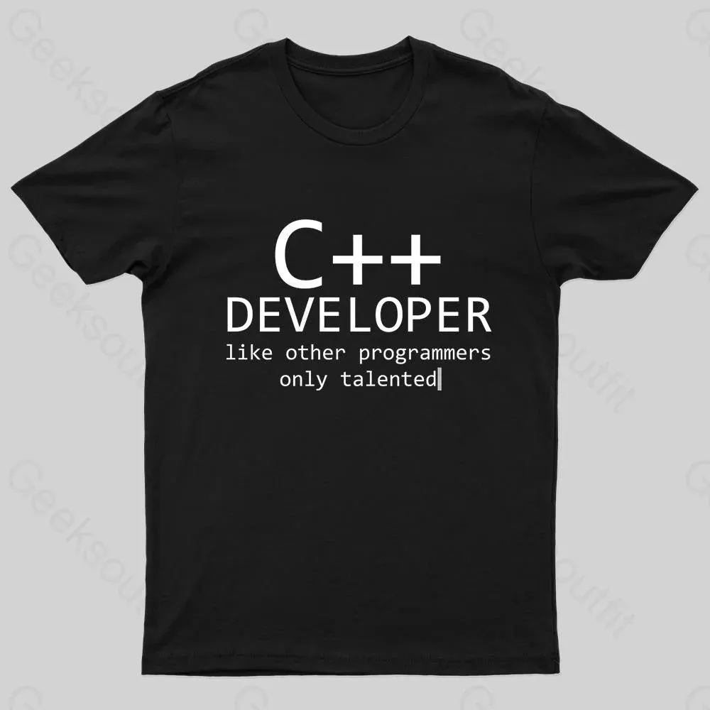 C Developer For Programmers Nerd T-Shirt