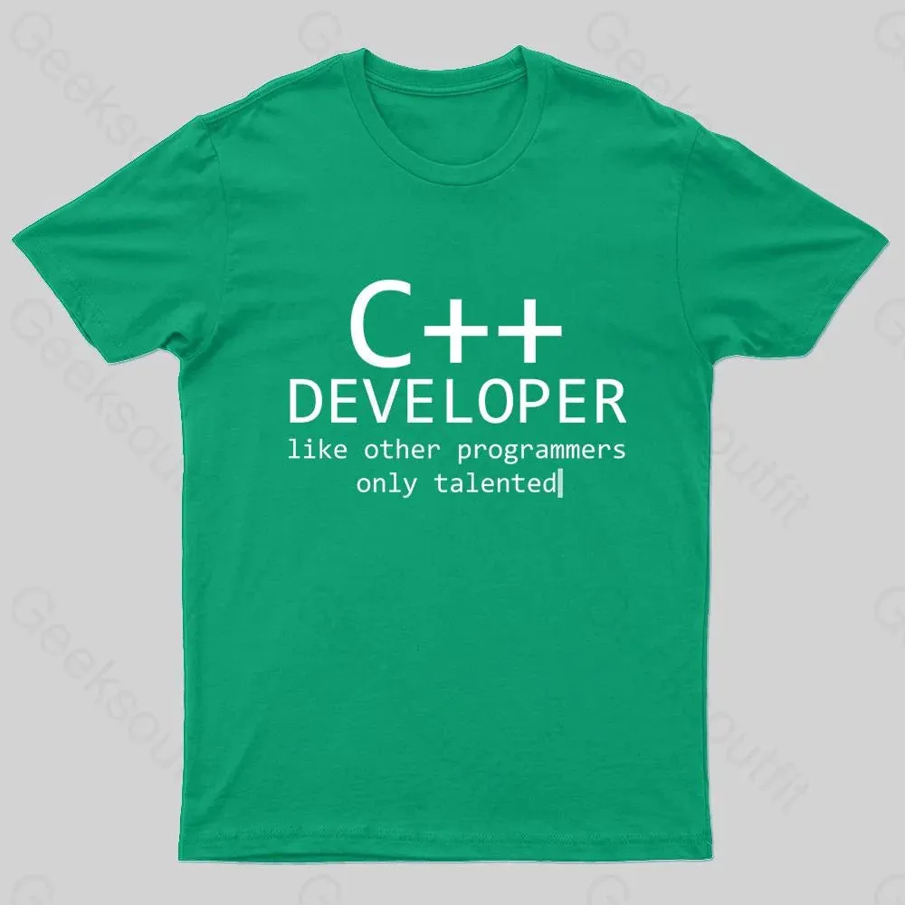C Developer For Programmers Nerd T-Shirt - Image 6