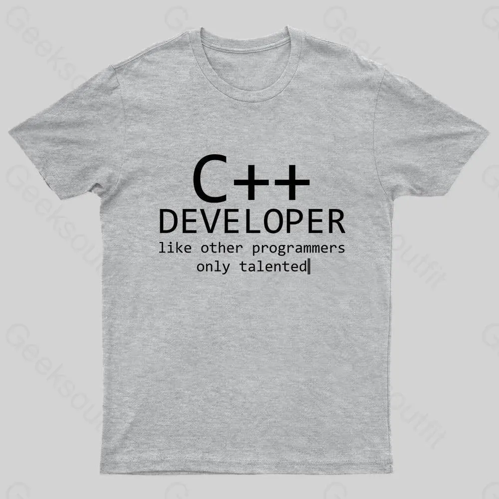C Developer For Programmers Nerd T-Shirt - Image 5