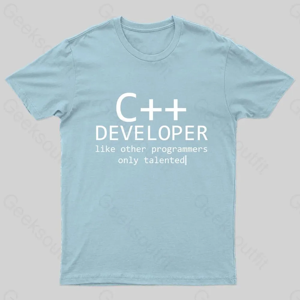 C Developer For Programmers Nerd T-Shirt - Image 7