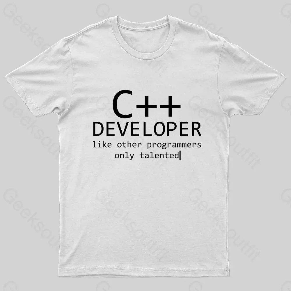C Developer For Programmers Nerd T-Shirt - Image 8