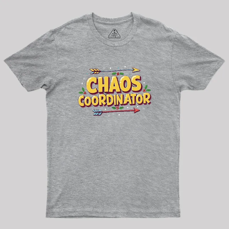 Chaos Coordinator Christmas Geek T-Shirt - Image 4