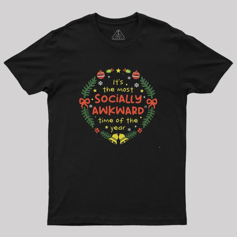 Socially Awkward Christmas Geek T-Shirt
