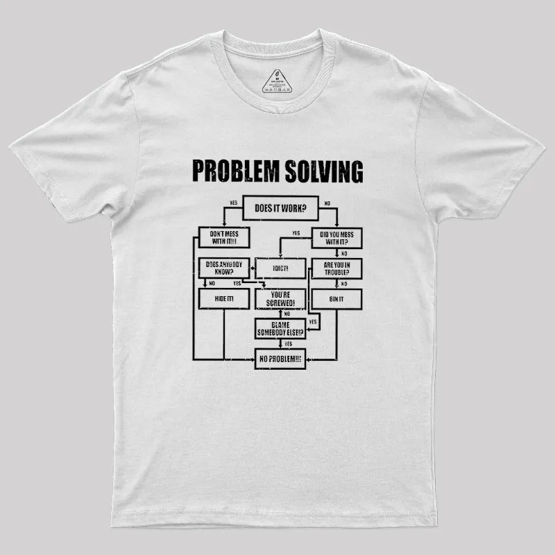 Men Problem Solving Geek T-Shirt - Image 11