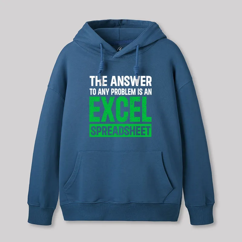 The Answer To Any Problem Is An Excel Geek Hoodie - Image 6