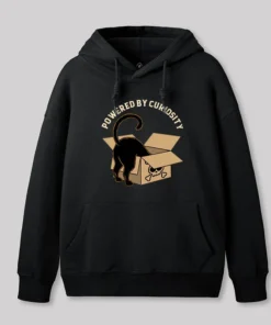 Alternative view of Powered By Curiosity Geek Hoodie