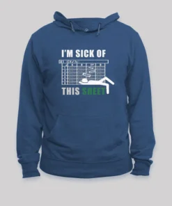 Alternative view of I am Sick of This Sheet Geek Hoodie