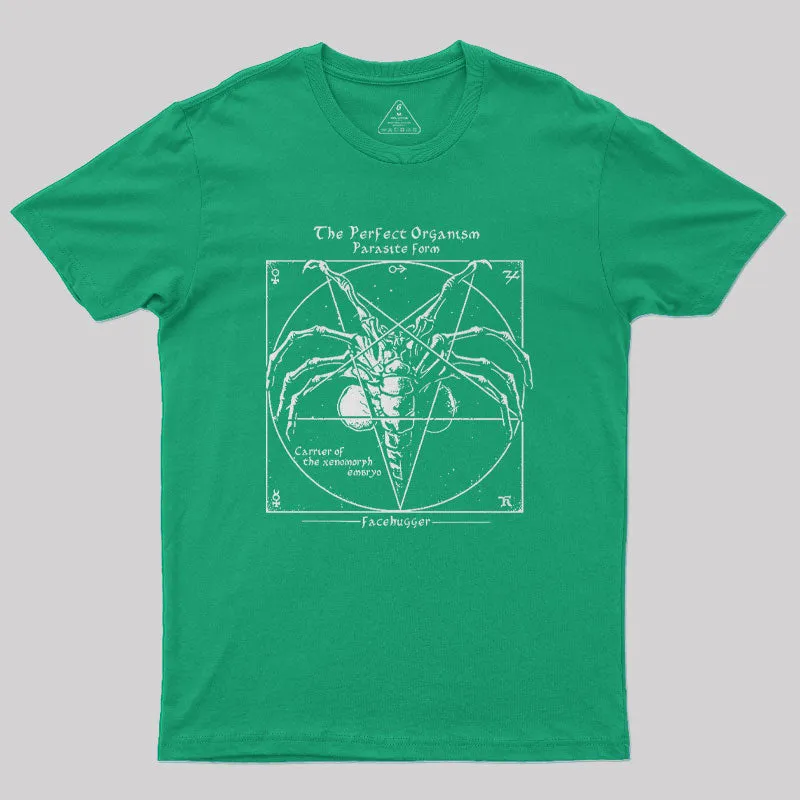 Alien Pentagram Nerd T-Shirt - Image 4