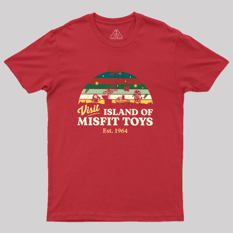 Visit Island of Misfit Toys Geek T-Shirt - Image 5