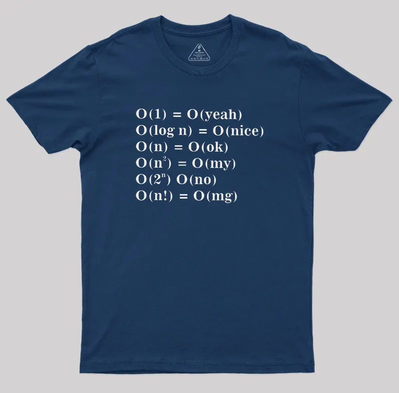 Alternative Big O Notation Geek T-Shirt - Image 2