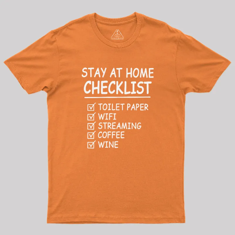 Home Checklist Geek T-Shirt - Image 5
